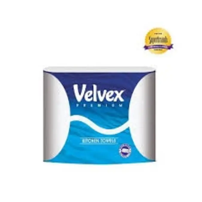 Velvex Premium Kitchen Towel White 2 Ply 2 Rolls